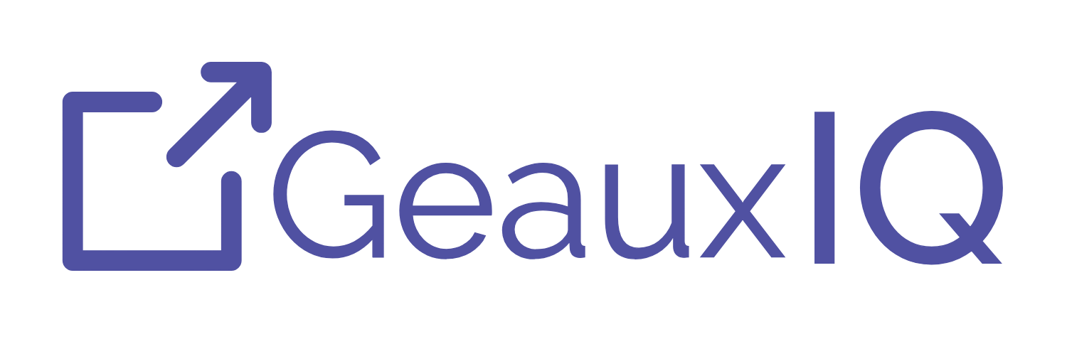 GeauxIQ marketing and sales platform graphic from Family Resource Group