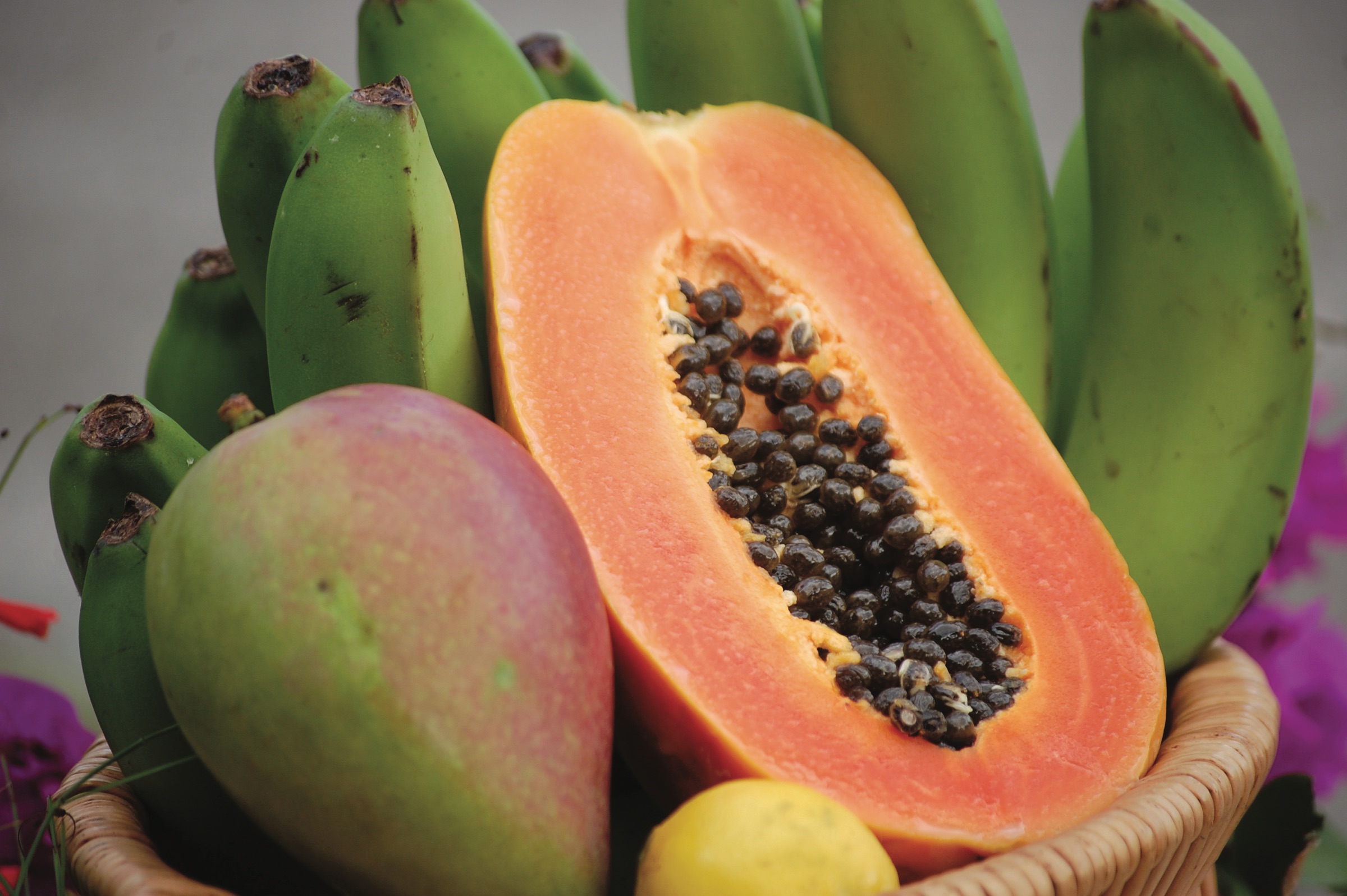 Fresh local fruit from St. Croix
